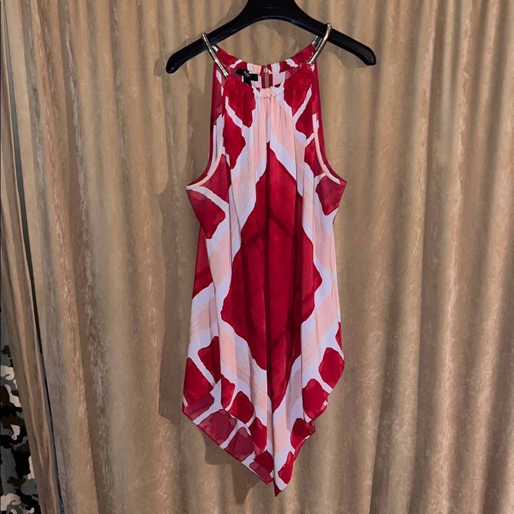 Alfani Red and White Women's long top or dress